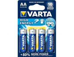 VARTA Batterien High Energy LR6 Mignon AA, Blister 4 Stück